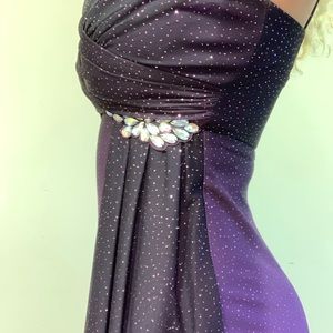 Ombre Purple Prom Dress